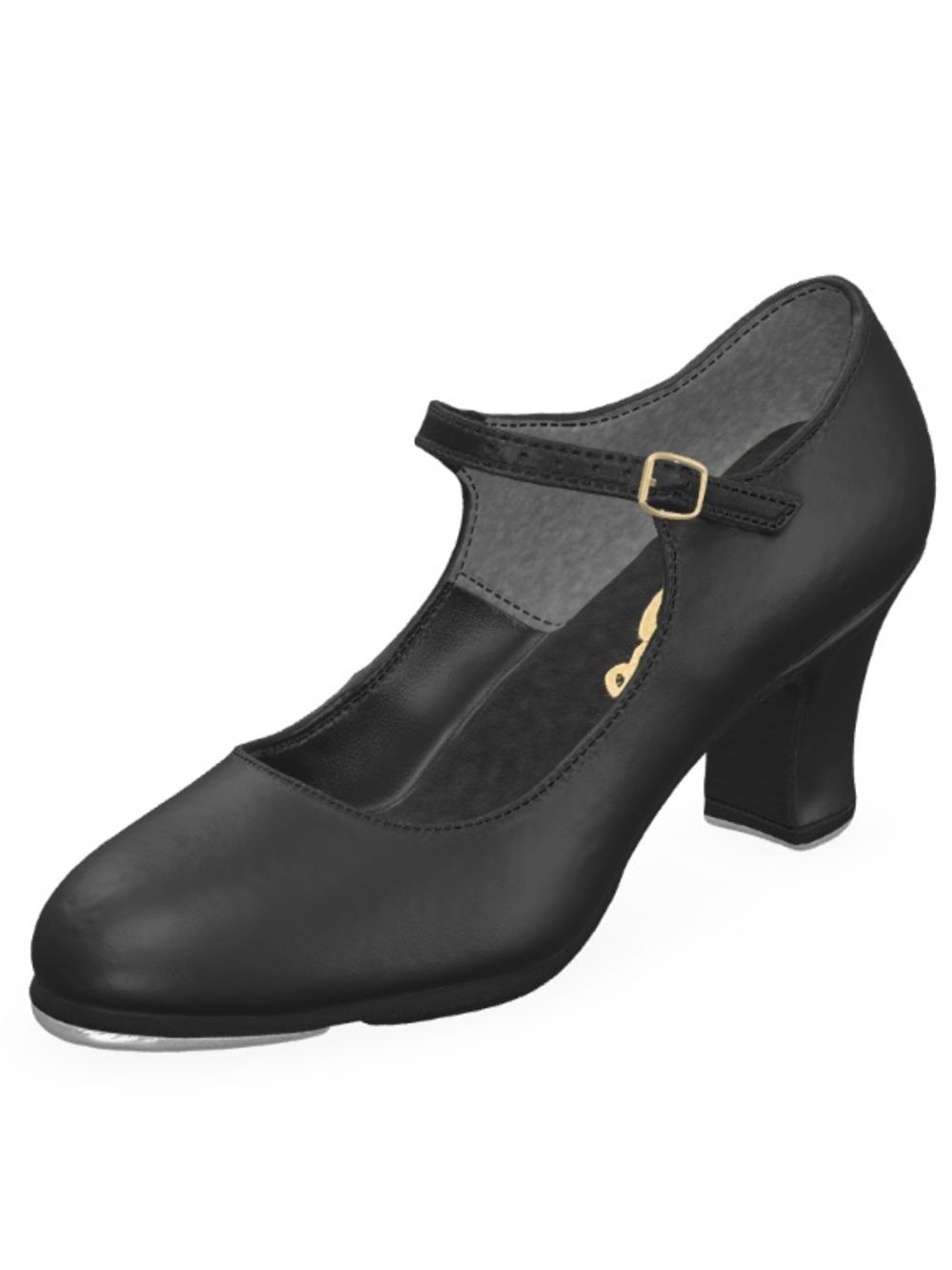 black Capezio Manhattan Xtreme tap shoes  2.5-inch heel leather Women’s 9.5M